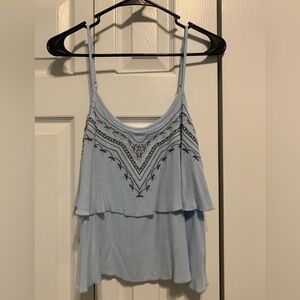 Blue Flowy Tabk Top XS